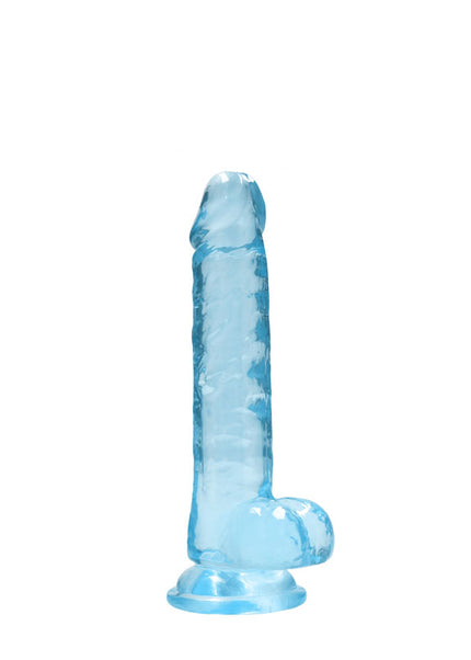 REALROCK 7'' Realistic Dildo With Balls - Blue 17.8 cm Dong