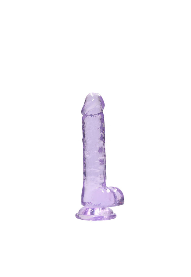 REALROCK 7'' Realistic Dildo With Balls - Purple 17.8 cm Dong