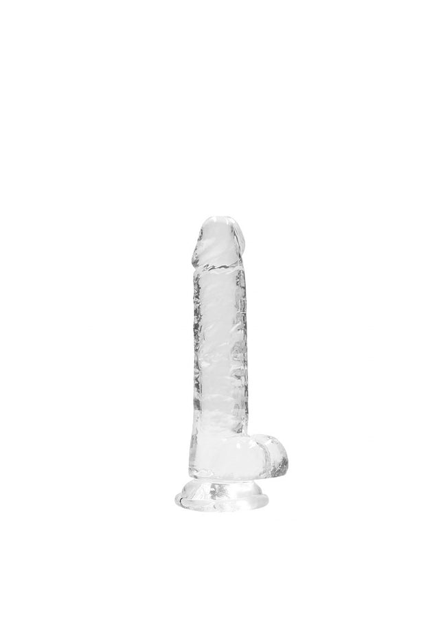 REALROCK 7'' Realistic Dildo With Balls - Clear 17.8 cm Dong