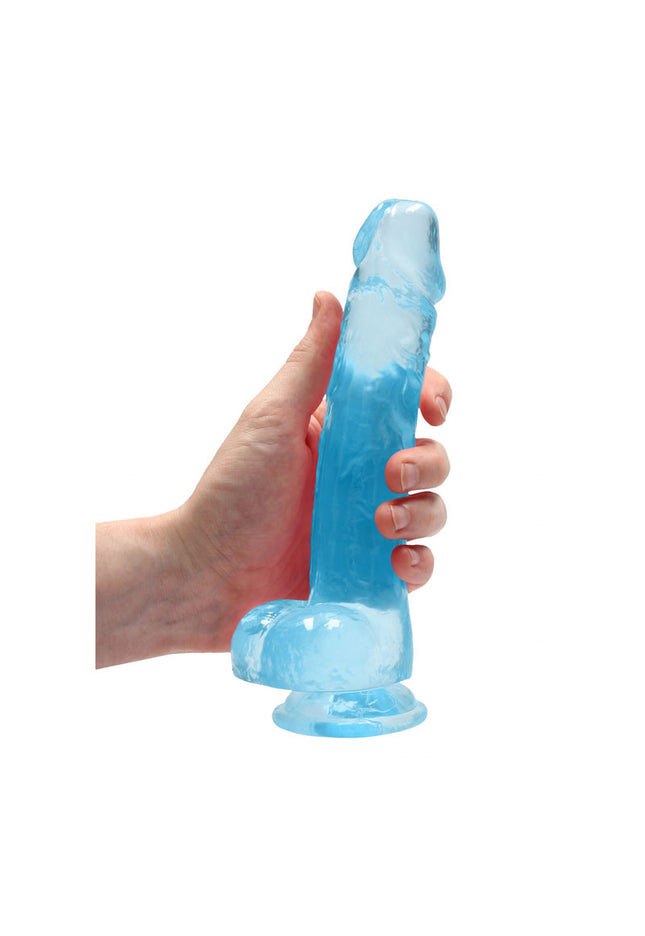 RealRock 8'' Realistic Dildo With Balls - Blue 20.3 cm Dong