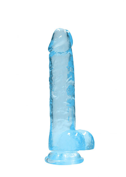 RealRock 8'' Realistic Dildo With Balls - Blue 20.3 cm Dong
