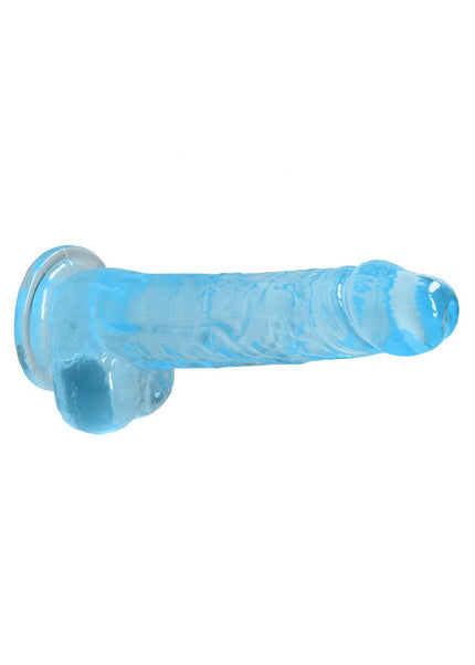 RealRock 8'' Realistic Dildo With Balls - Blue 20.3 cm Dong