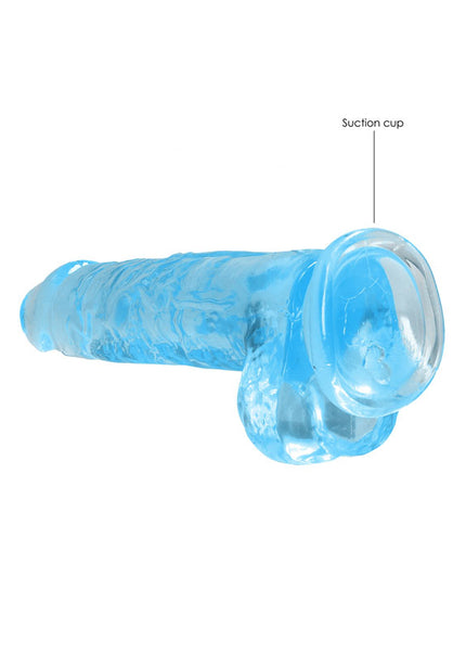 RealRock 8'' Realistic Dildo With Balls - Blue 20.3 cm Dong