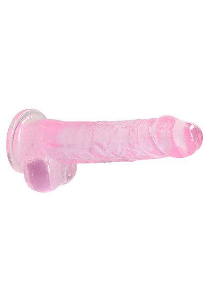RealRock 8'' Realistic Dildo With Balls - Pink 20.3 cm Dong