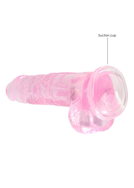 RealRock 8'' Realistic Dildo With Balls - Pink 20.3 cm Dong