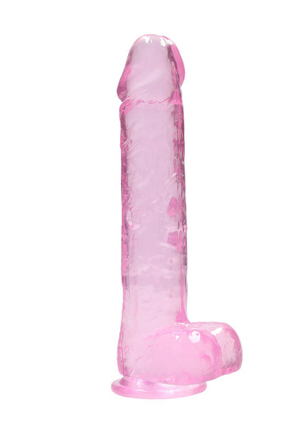 RealRock 9'' Realistic Dildo With Balls - Pink 22.9 cm Dong