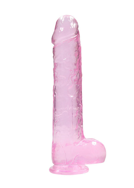 RealRock 9'' Realistic Dildo With Balls - Pink 22.9 cm Dong