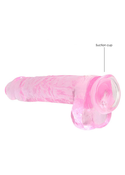 RealRock 9'' Realistic Dildo With Balls - Pink 22.9 cm Dong