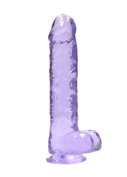 RealRock 9'' Realistic Dildo With Balls - Purple 22.9 cm Dong