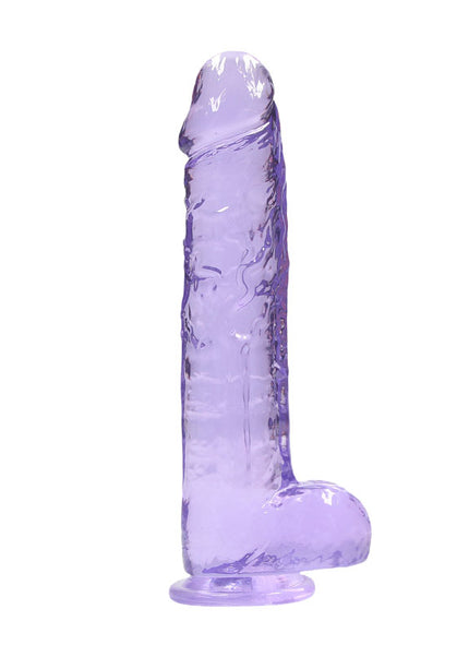 RealRock 9'' Realistic Dildo With Balls - Purple 22.9 cm Dong