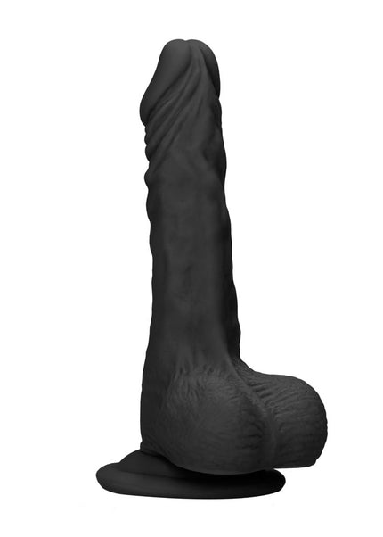 REALROCK 10'' Realistic Dong with Balls - Black - Black 25.4 cm Dong