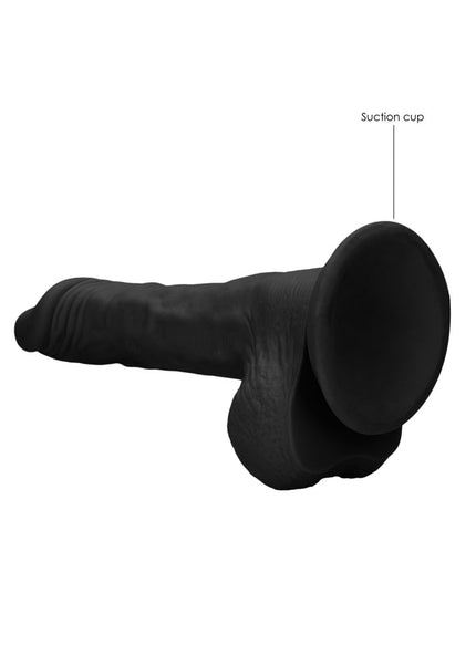 REALROCK 10'' Realistic Dong with Balls - Black - Black 25.4 cm Dong