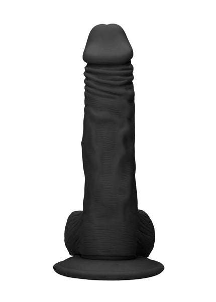 REALROCK 10'' Realistic Dong with Balls - Black - Black 25.4 cm Dong