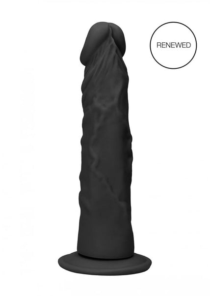 REALROCK 8'' Realistic Dildo - Black 20.3 cm Dong