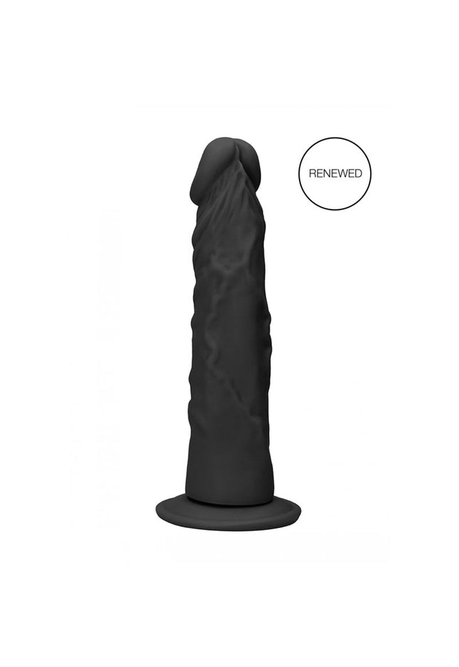 REALROCK 8'' Realistic Dildo - Black 20.3 cm Dong
