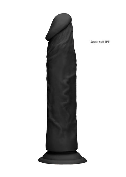REALROCK 8'' Realistic Dildo - Black 20.3 cm Dong