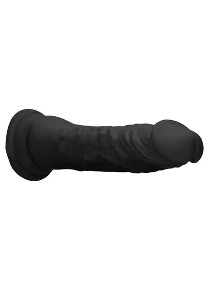REALROCK 8'' Realistic Dildo - Black 20.3 cm Dong