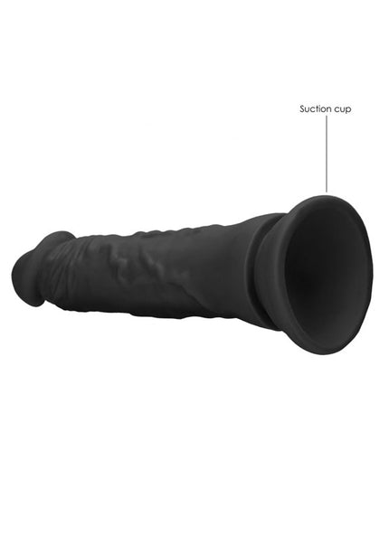 REALROCK 8'' Realistic Dildo - Black 20.3 cm Dong