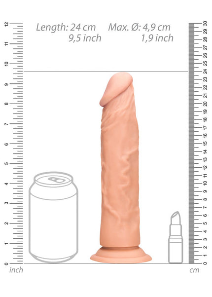 REALROCK 9'' Realistic Dildo - Flesh 22.9 cm Dong