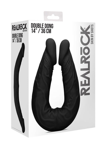 REALROCK 14'' Double Dildo - Black 36 cm Double Dong