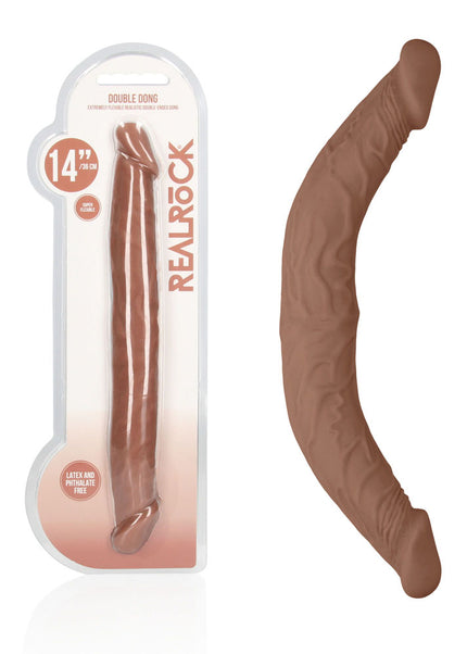 REALROCK 14'' Double Dildo - Tan 36 cm Double Dong
