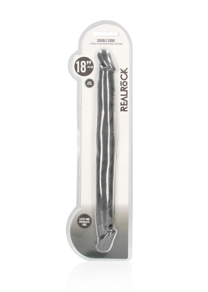 REALROCK 18'' Double Dildo - Black - Black 46 cm Double Dong