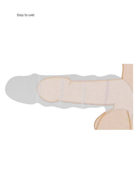 REALROCK 7'' Penis Extender - Flesh 17.8 cm Penis Extension Sleeve