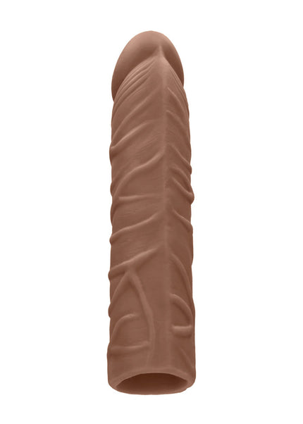 REALROCK 7'' Penis Extender - Tan - Tan 17.8 cm Penis Extension Sleeve