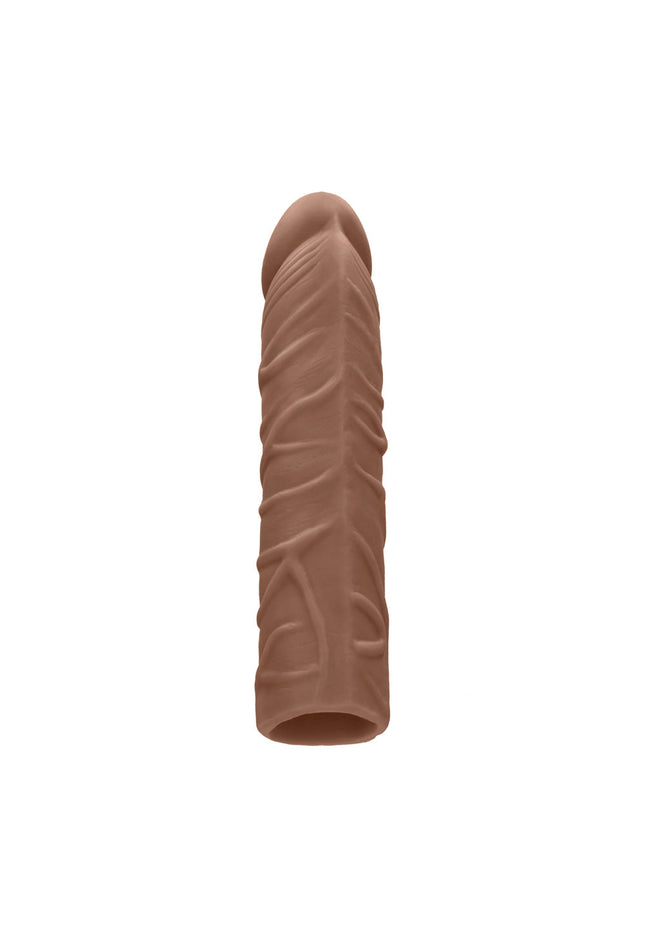 REALROCK 7'' Penis Extender - Tan - Tan 17.8 cm Penis Extension Sleeve