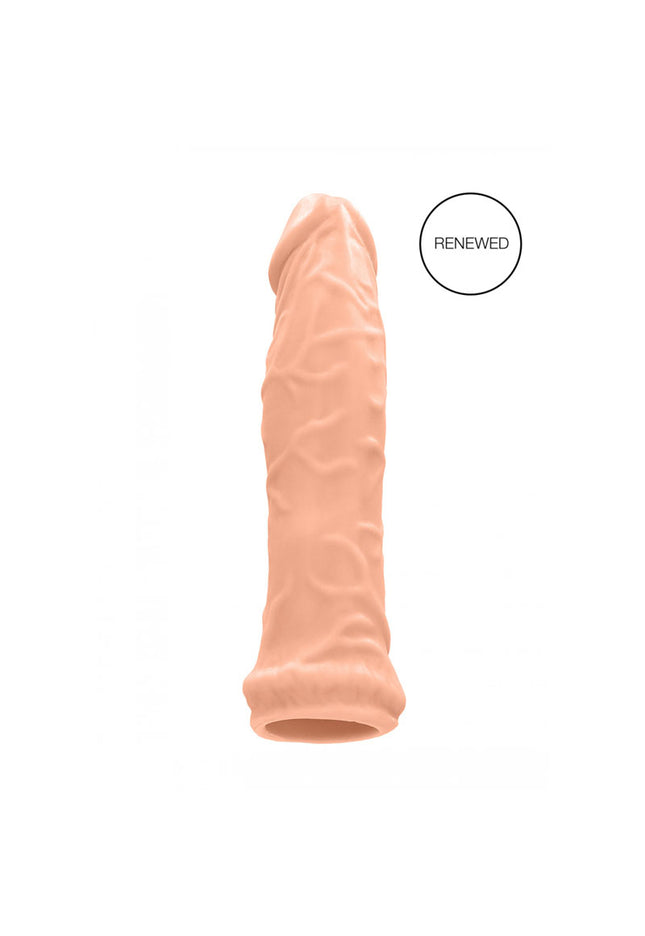 REALROCK 6'' Realistic Penis Sleeve - Flesh 15.2 cm Penis Extension Sleeve