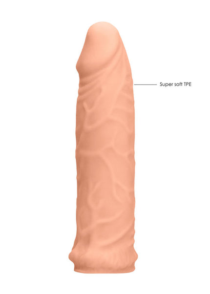 REALROCK 6'' Realistic Penis Sleeve - Flesh 15.2 cm Penis Extension Sleeve