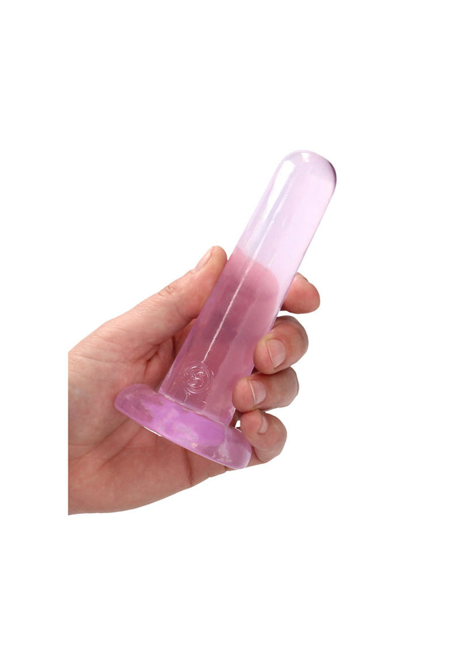 REALROCK Non Realistic Dildo With Suction Cup - 13.5 cm - Pink 13.5 cm Dong