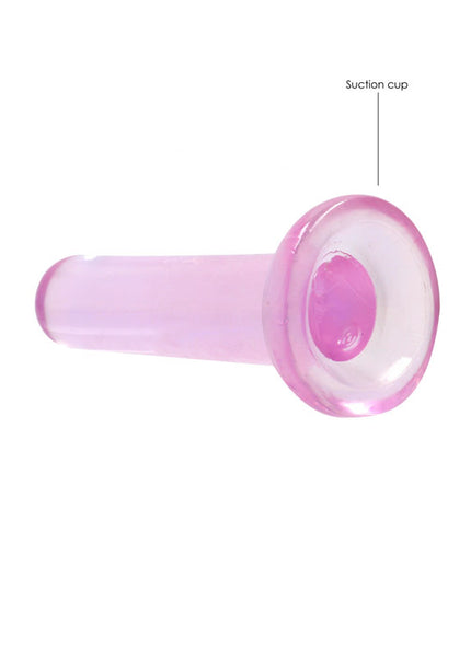 REALROCK Non Realistic Dildo With Suction Cup - 13.5 cm - Pink 13.5 cm Dong