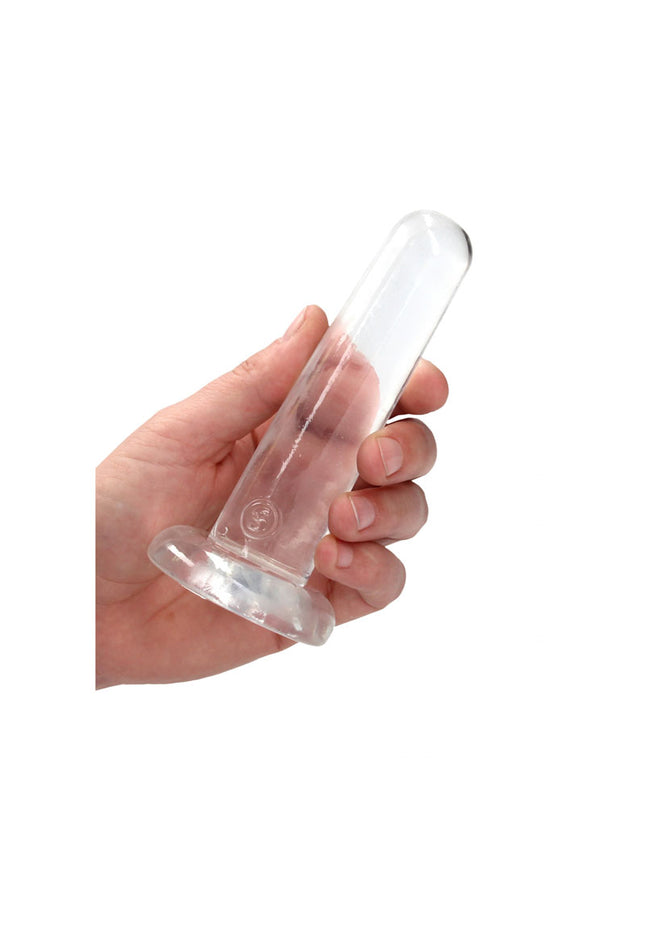 REALROCK Non Realistic Dildo With Suction Cup - 13.5 cm - Clear 13.5 cm Dong