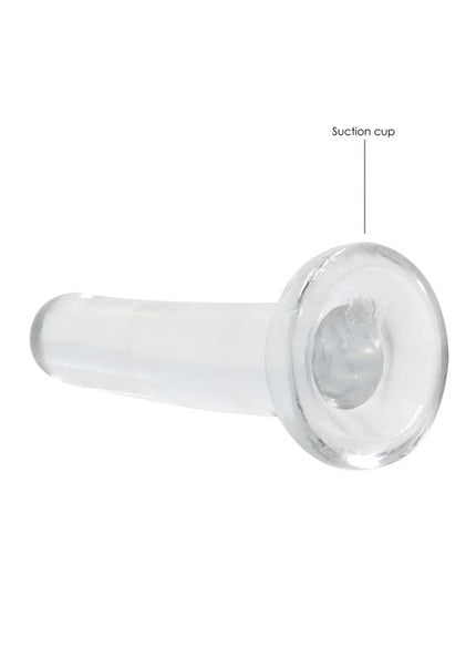 REALROCK Non Realistic Dildo With Suction Cup - 13.5 cm - Clear 13.5 cm Dong