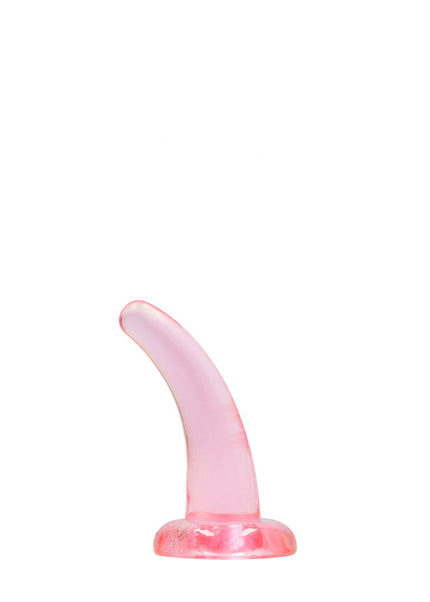 REALROCK Non Realistic Dildo With Suction Cup - 11.5 cm - Pink 11.5 cm Curved Pegging Dong