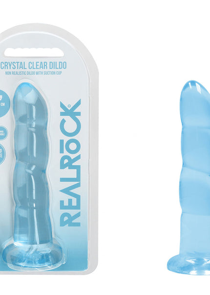 REALROCK Dildo With Suction - 17 cm - Blue - Blue 17 cm Dildo