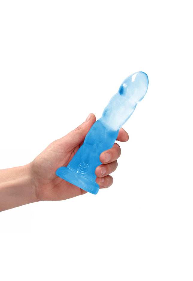 REALROCK Dildo With Suction - 17 cm - Blue - Blue 17 cm Dildo