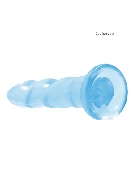 REALROCK Dildo With Suction - 17 cm - Blue - Blue 17 cm Dildo