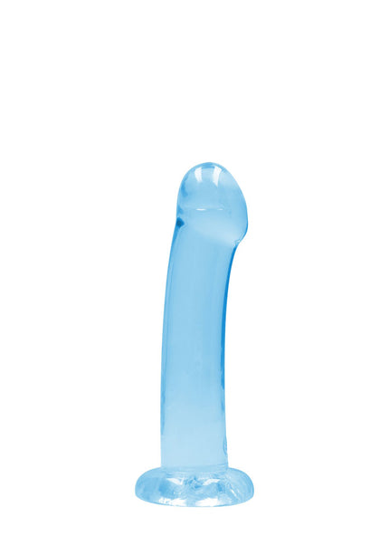 REALROCK Non Realistic Dildo With Suction Cup - 17 cm - Blue - Blue 17 cm Dong