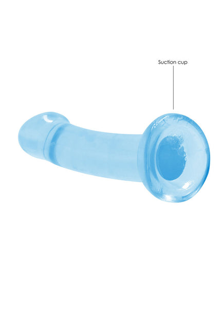 REALROCK Non Realistic Dildo With Suction Cup - 17 cm - Blue - Blue 17 cm Dong