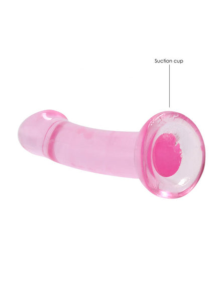 REALROCK Non Realistic Dildo With Suction Cup - 17 cm - Pink 17 cm Dong