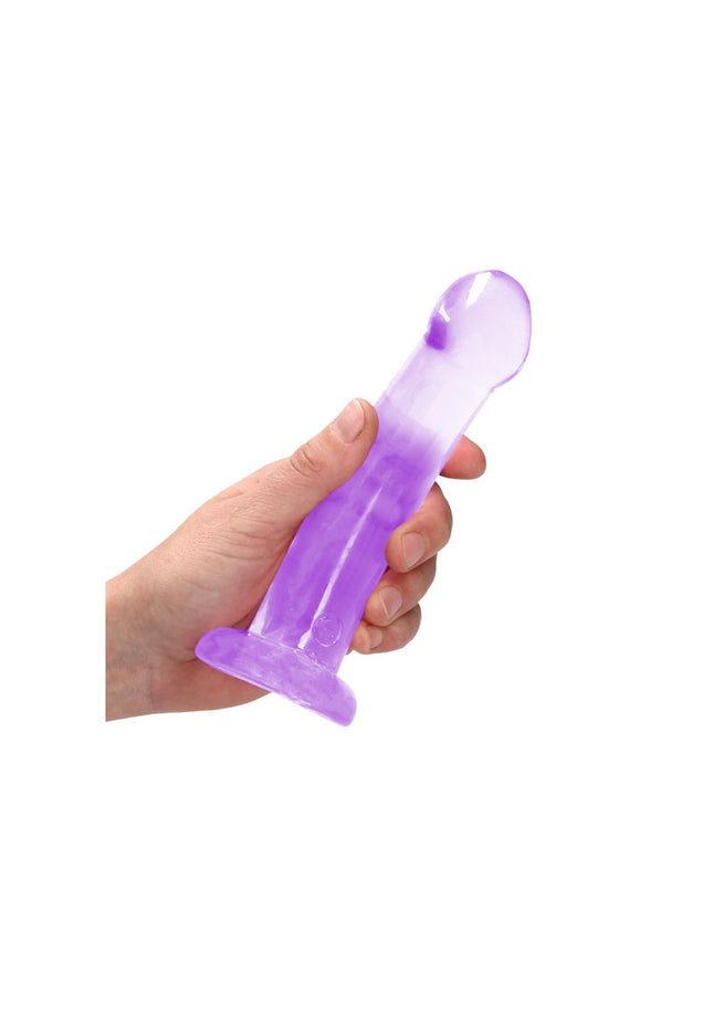REALROCK Non Realistic Dildo With Suction Cup - 17 cm - Purple 17 cm Dong