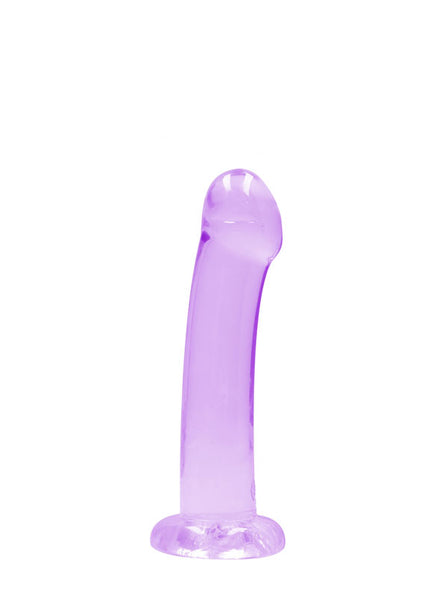 REALROCK Non Realistic Dildo With Suction Cup - 17 cm - Purple 17 cm Dong