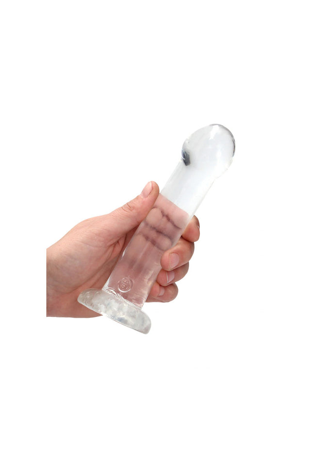 REALROCK Non Realistic Dildo With Suction Cup - 17 cm - Clear 17 cm Dong