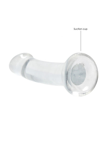 REALROCK Non Realistic Dildo With Suction Cup - 17 cm - Clear 17 cm Dong