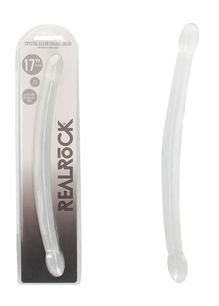 REALROCK Non Realistic Double Dong 17'' - Clear 43 cm Double Dong