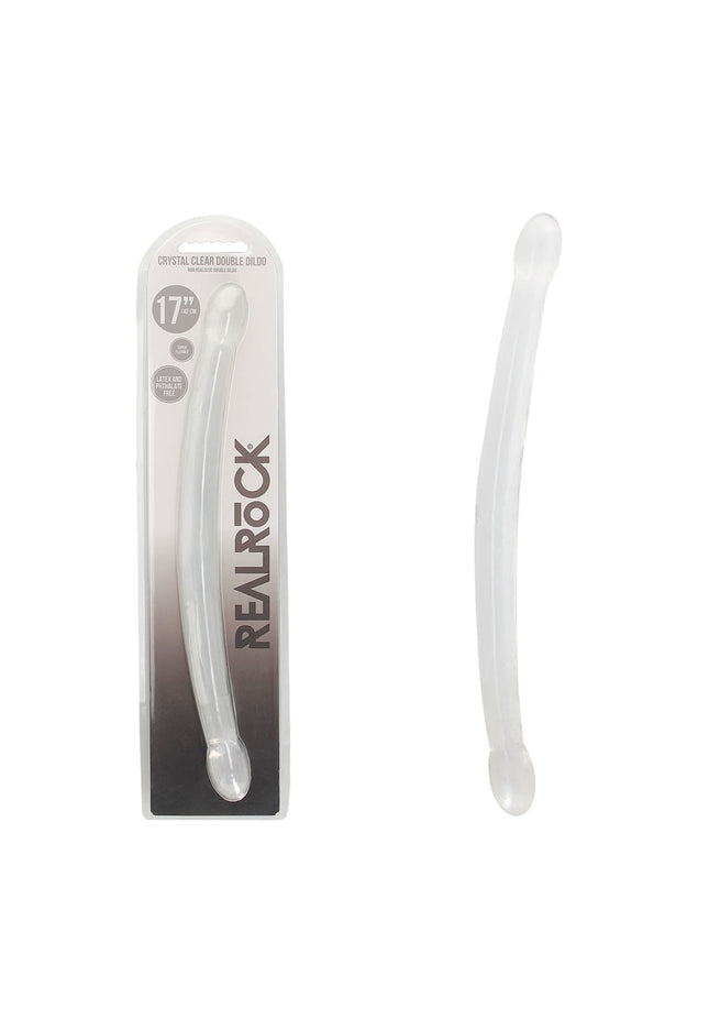 REALROCK Non Realistic Double Dong 17'' - Clear 43 cm Double Dong