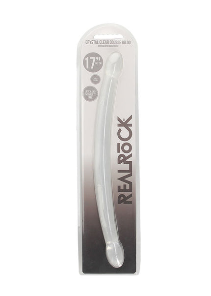 REALROCK Non Realistic Double Dong 17'' - Clear 43 cm Double Dong