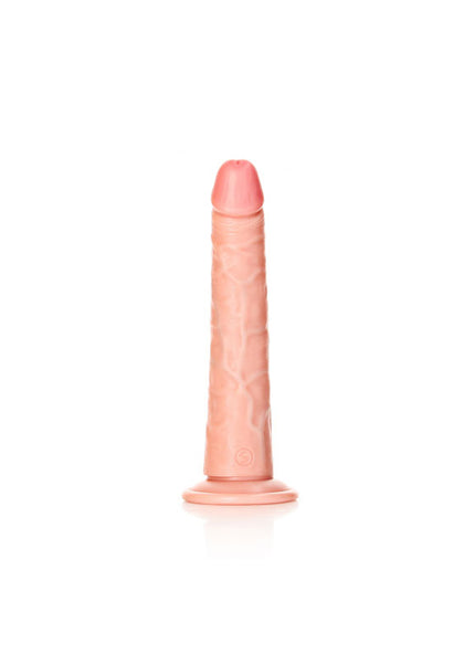 REALROCK Realistic Slim Dildo with Suction Cup - 20.5cm - Flesh 20.5 cm (8'') Dong